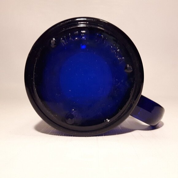 Vintage Libbey Coffee Mug Cobalt Blue Glass Celestial FRIENDS - Picture 6 of 9